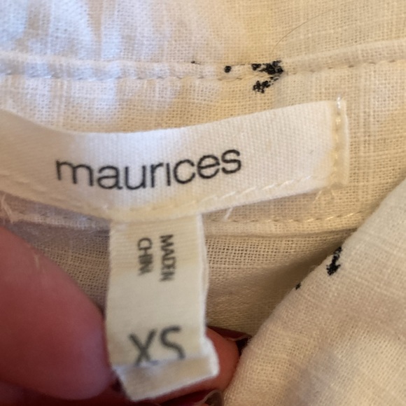 Anchor print button down - Picture 2 of 3